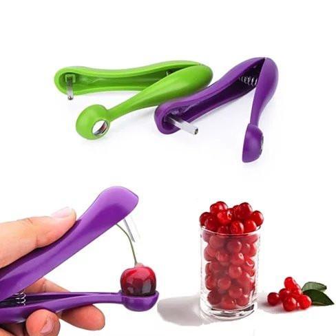 Cherry Pitter Tool – Quick & Easy Seed Remover | Stainless Steel Cherry & Olive Corer for Mess-Free Prep