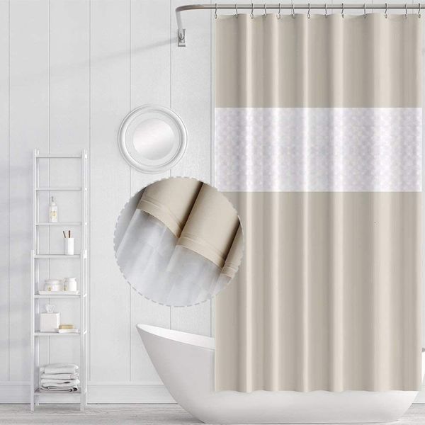 Cartoon Waterproof Shower Curtain with Hooks – Anti-Mildew & Antibacterial Bathroom Curtain | Durable, Easy-Clean Bathroom Accessory