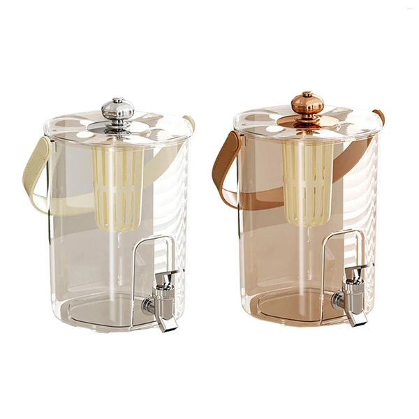 Rose Gold 5L Fridge Drink Dispenser with Spigot – Elegant Water Bottle Pitcher | Large Capacity Beverage Server for Parties & Weddings