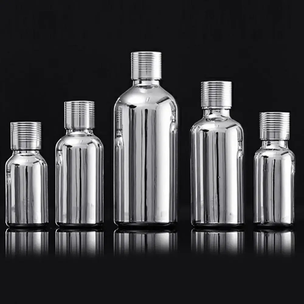 Amber Glass Perfume &amp; Essential Oil Bottles (5/15/30/50ml) – Portable Leakproof Bottles with Glass Stopper | Refillable Travel-Friendly Aromatherapy Containers